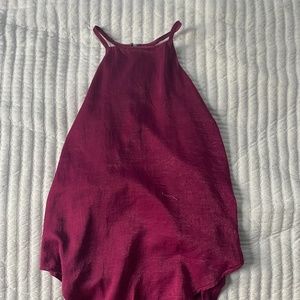purple halter top